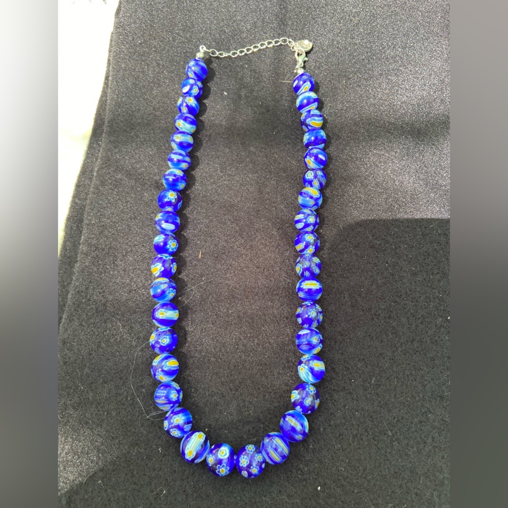 Blue Beaded Necklace